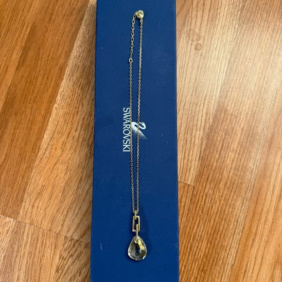 SWAROVSKI Parallele Desert Glow Mini Pendant Necklace Gold Vintage - Picture 2 of 4